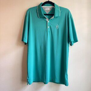 Adidas Mens Golf Polo Olympia Fields Country Club Size Medium
